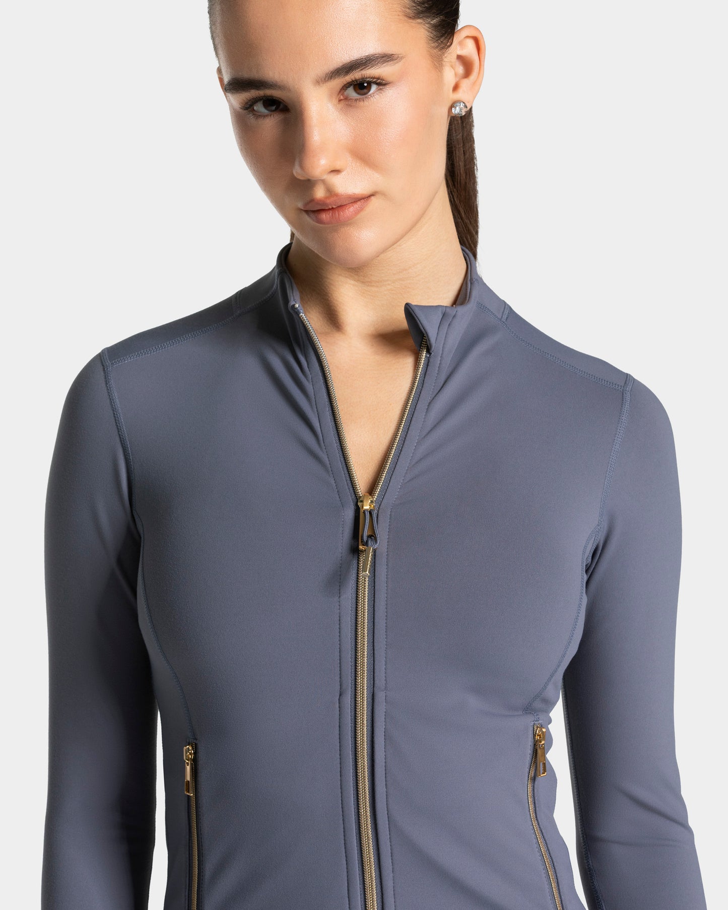Veste de sport zippée sculptante Allrounder « Titan - doré »