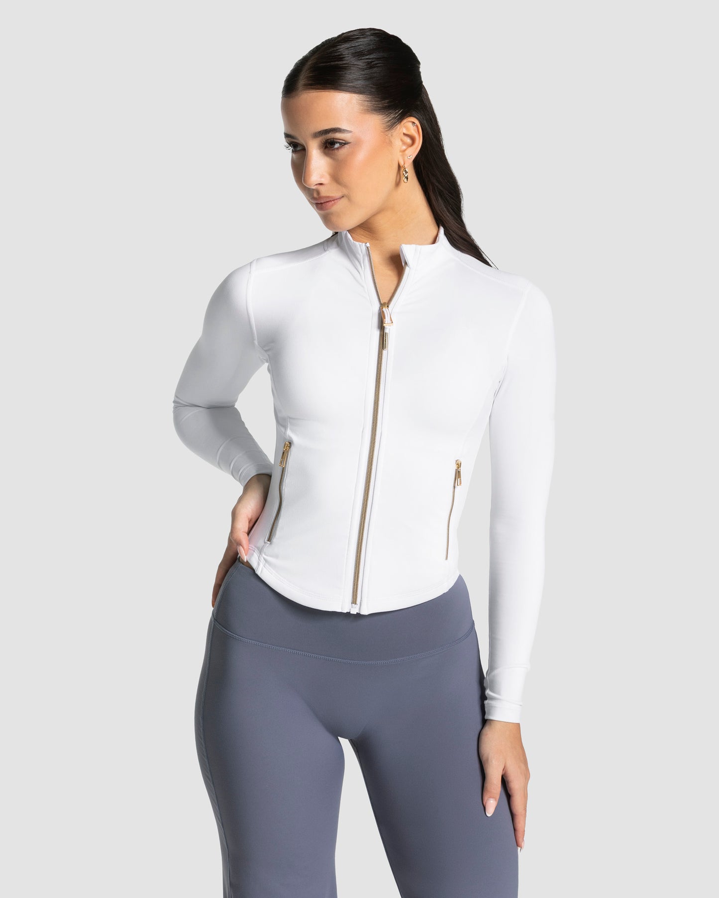 Allrounder Shaping Zip Jacket ‘White/Gold’
