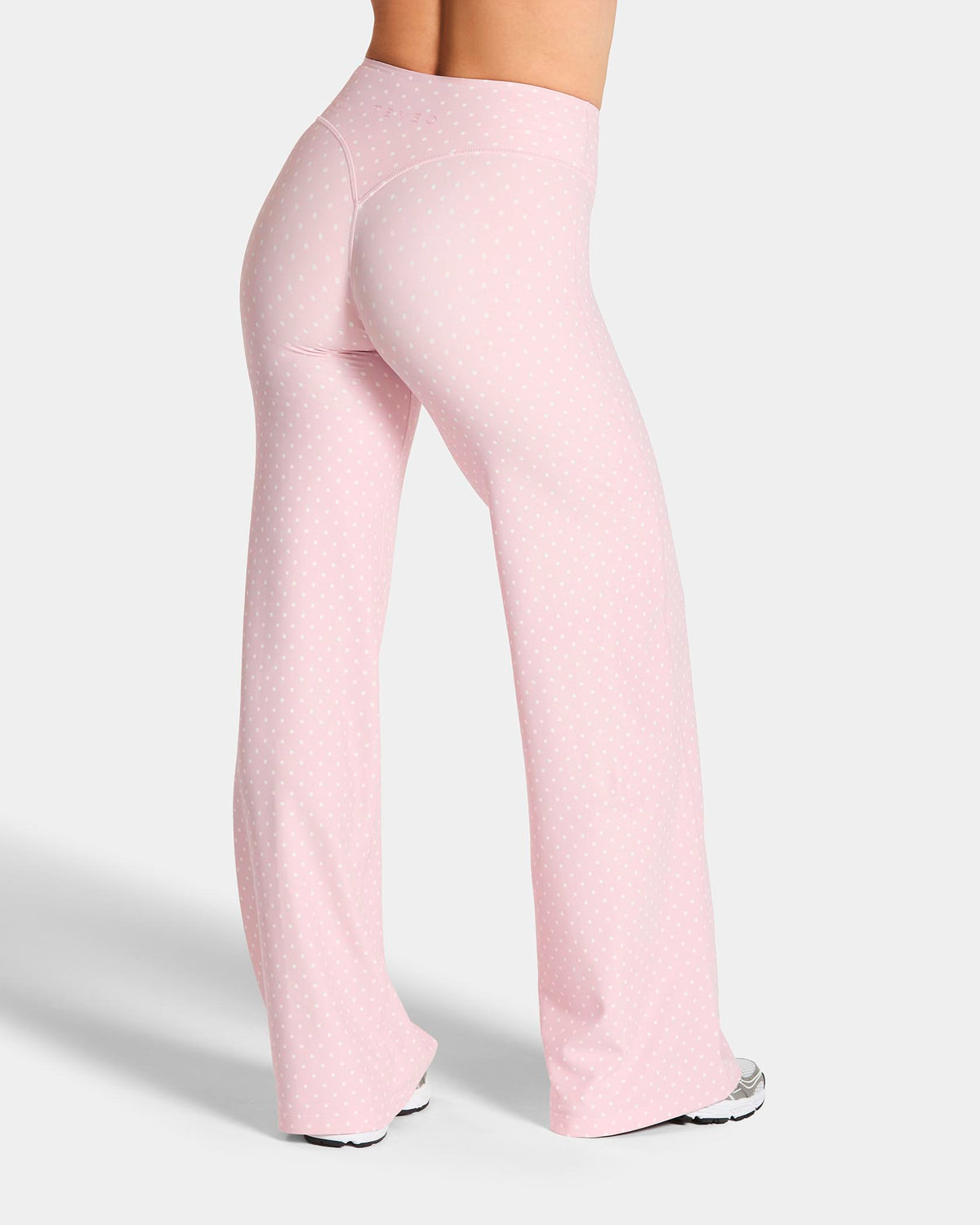 Pantaloni Straight Leg Allrounder Regular "Pois fondo rosa"