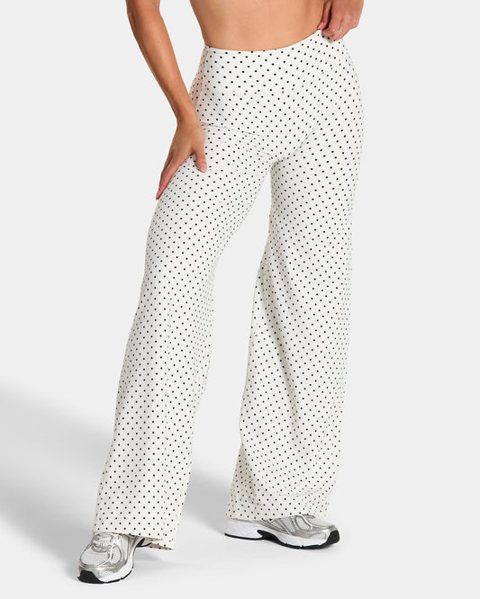 Allrounder Straight Leg Pants – Regular ‘White Polka Dot’