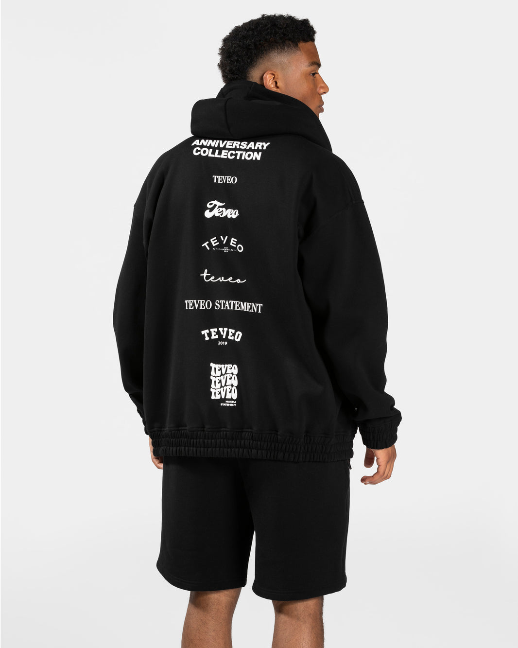 Anniversary Oversized Zip Jacket “Black”