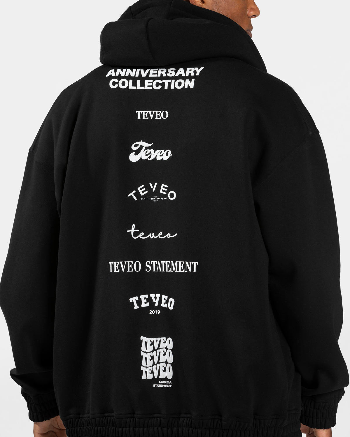 Anniversary Oversized Zip Jacket “Black”