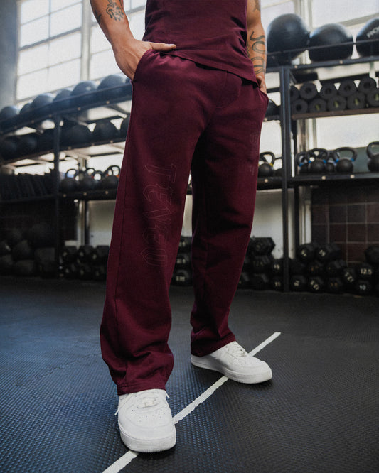Joggers Training Straight Leg "Merlot"