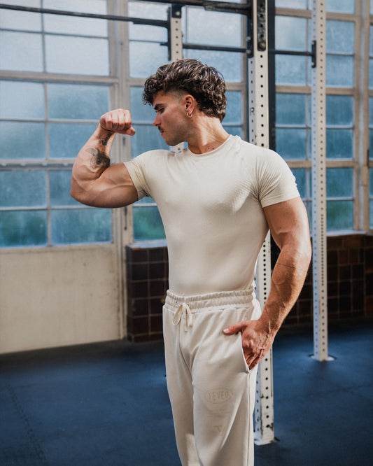 T-shirt moulant Training « Cream »