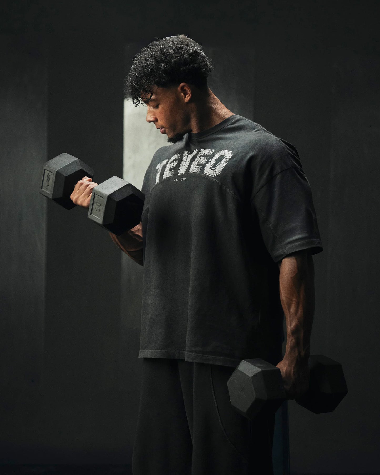 T-shirt Legacy Lifting Oversized „Acid czarny"