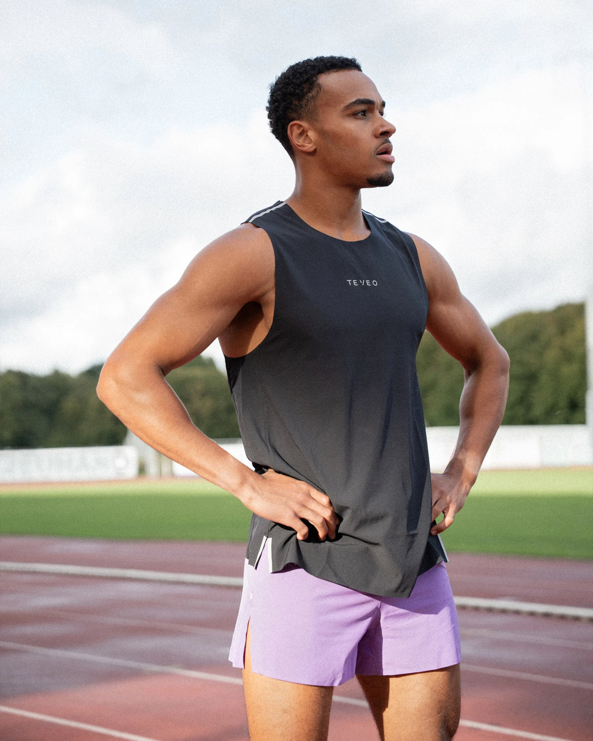 RUN RACE Split Shorts "Lila"