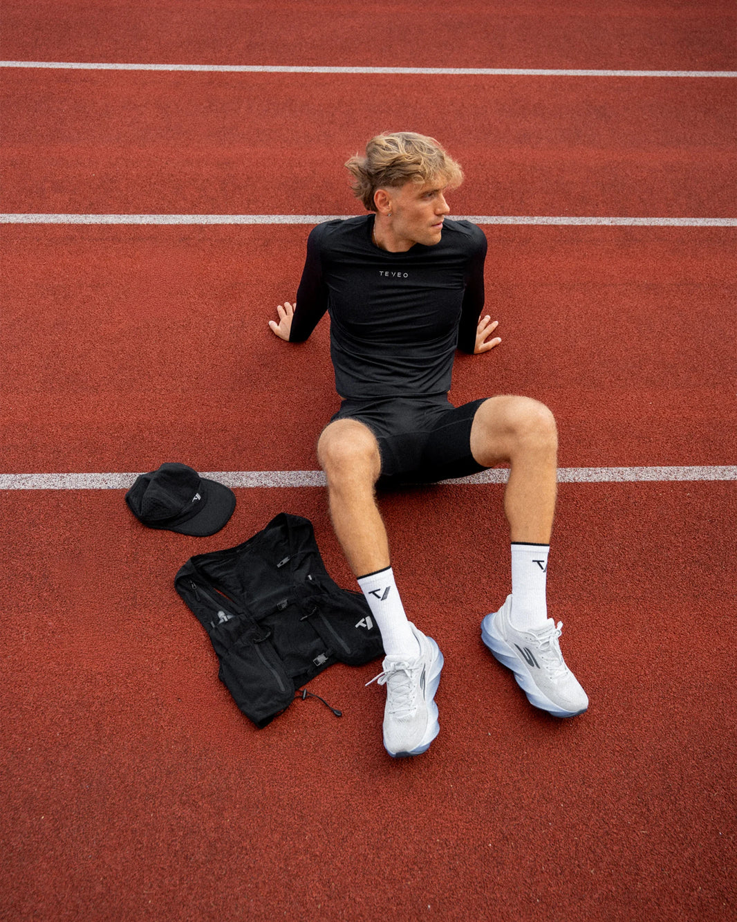 RUN RACE Oversized Longsleeve "Schwarz"