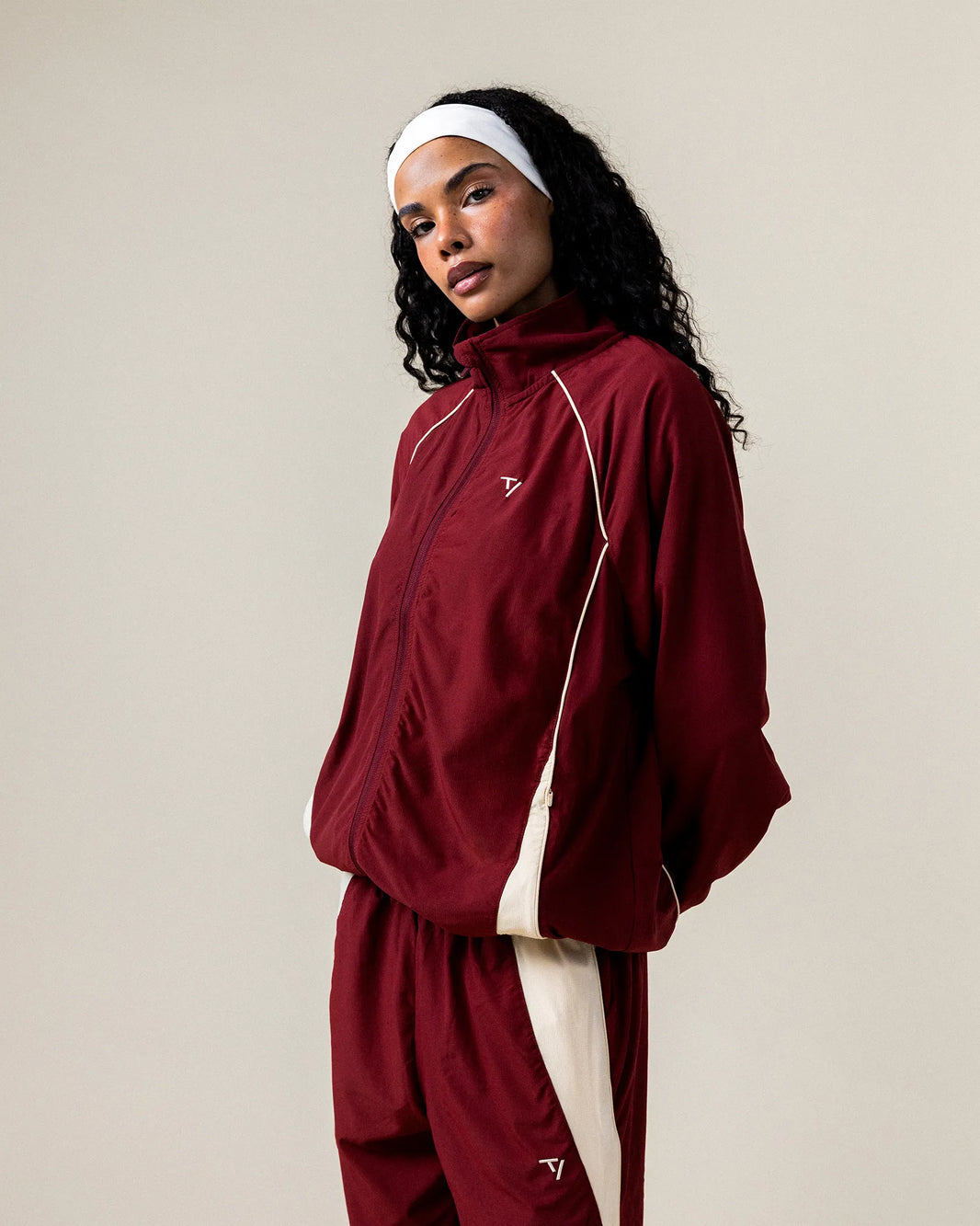 Track Zip Jacket ‘Burgundy’
