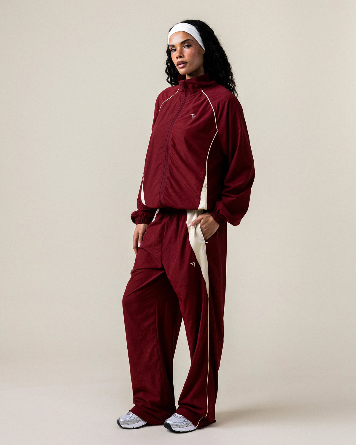Pantalones Track Straight Leg «burdeos»