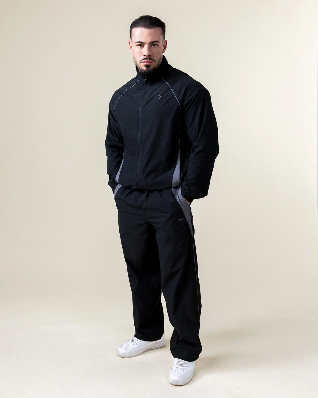 Track Straight Leg Pants ‘Black’
