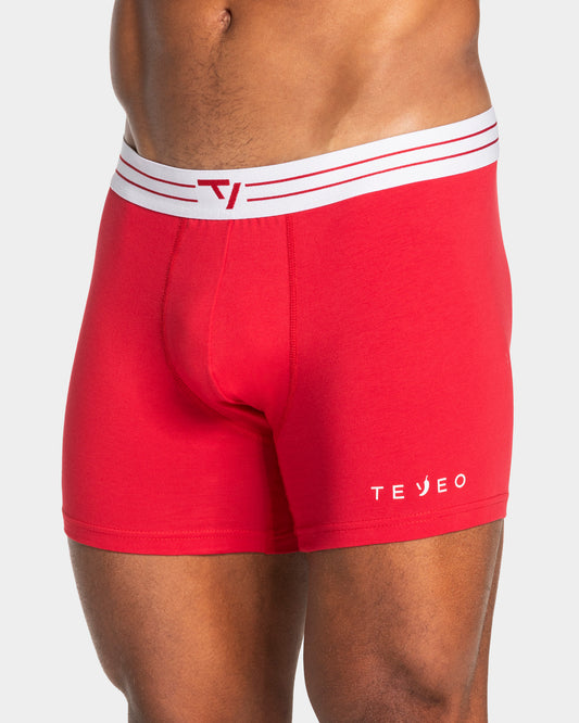 Valentine Boxershorts (3er-Pack) "Chili/Grau Meliert/Schwarz"