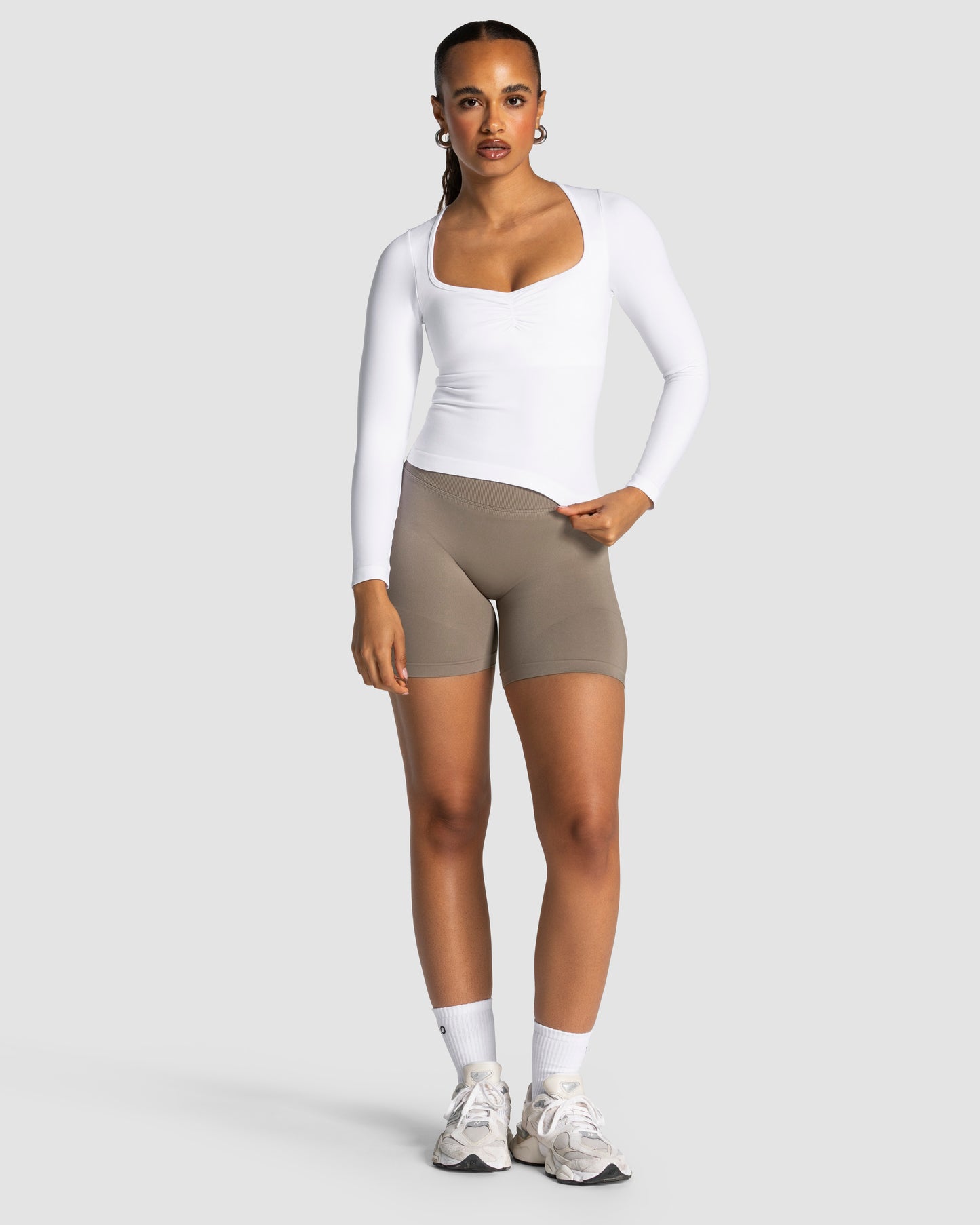 Maglia a manica lunga Charming Pro "Bianco"