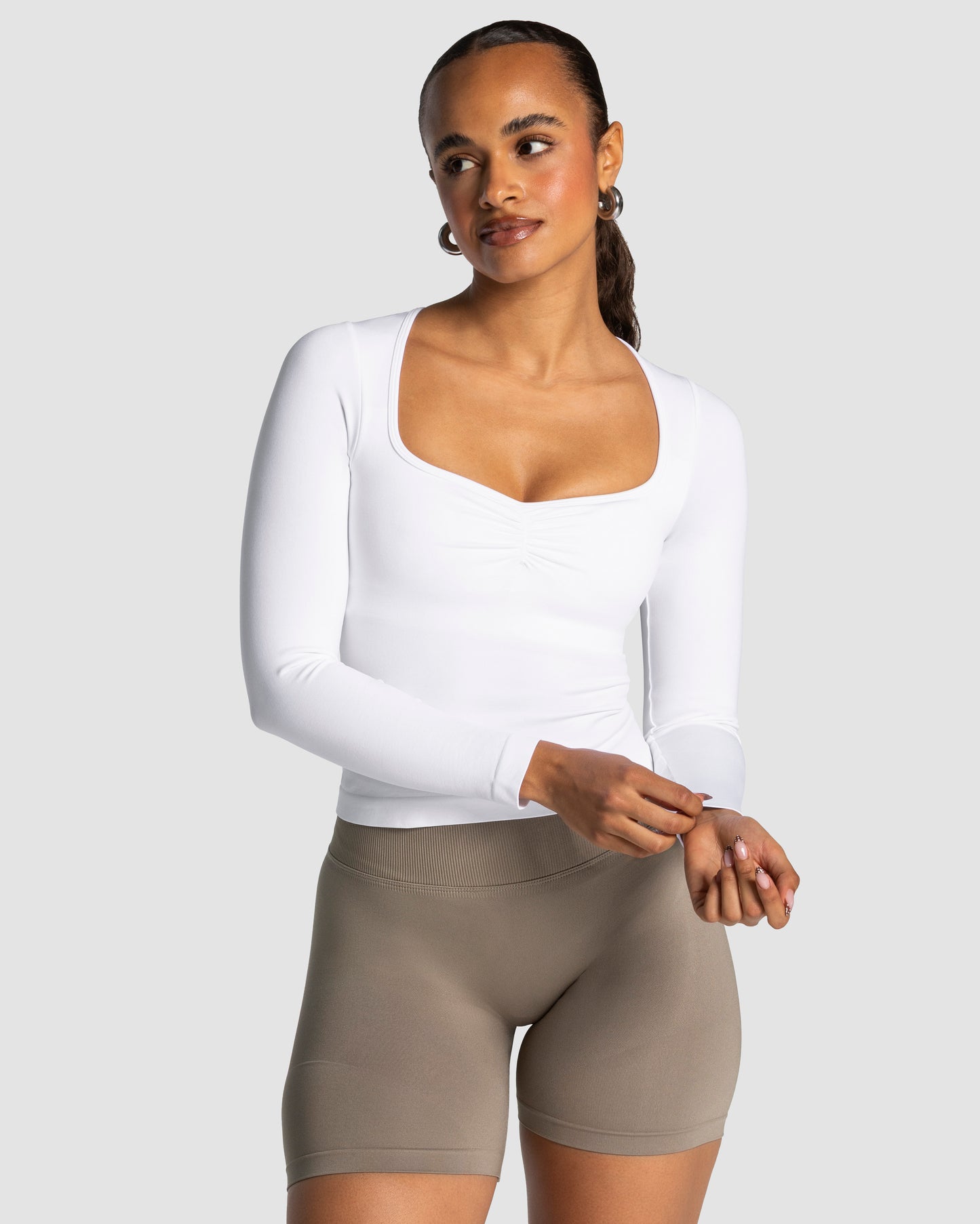 Maglia a manica lunga Charming Pro "Bianco"