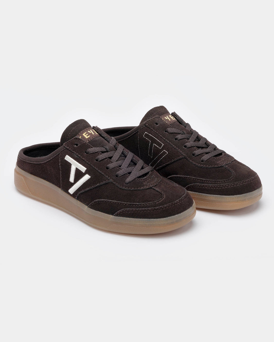 Classic Mules ‘Dark Chocolate-Off-White’