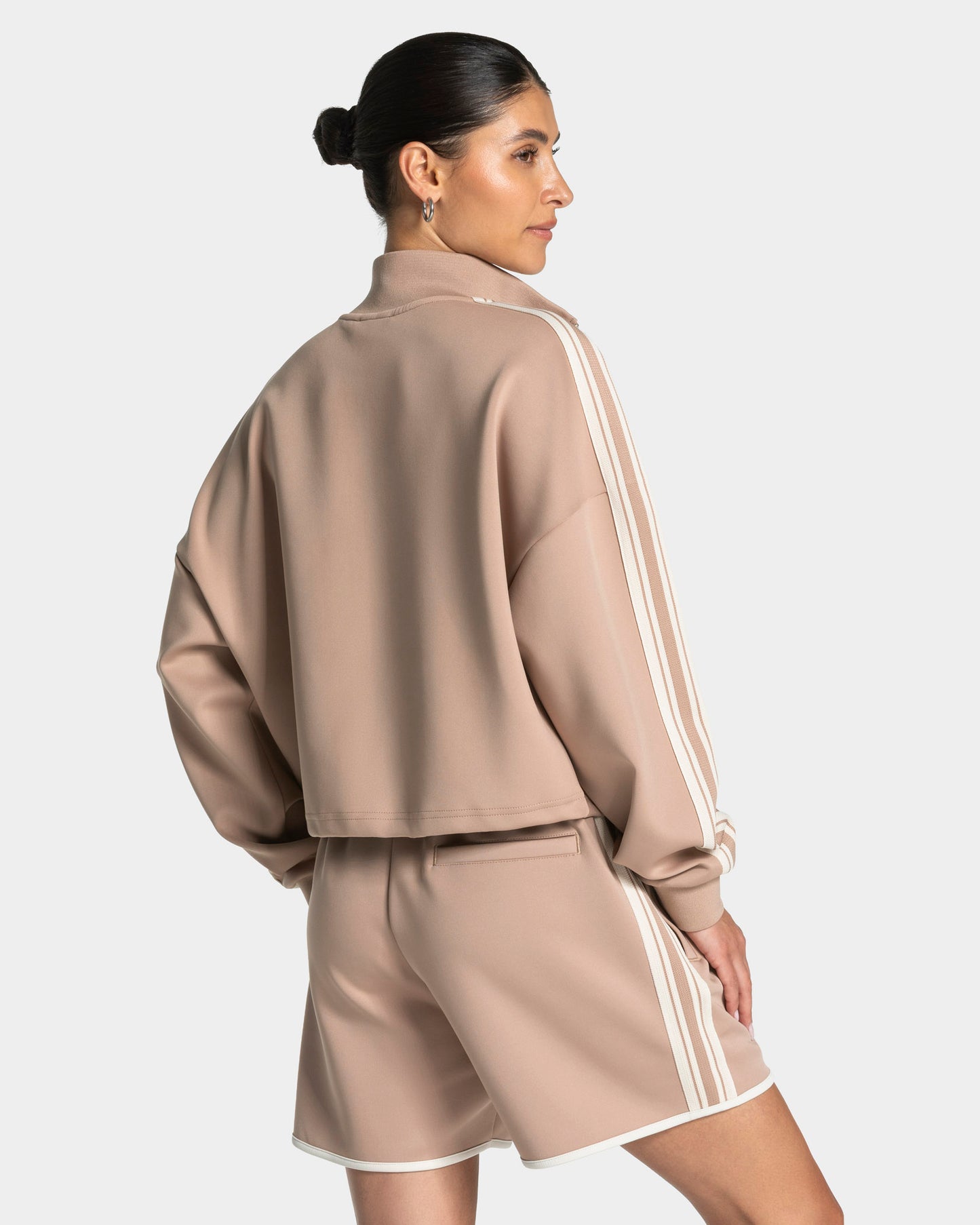 Club Cropped Zip Jacket ‘Beige’