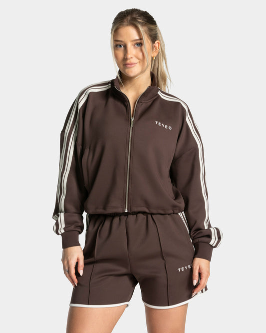 Club Cropped Zip Jacket ‘Espresso’