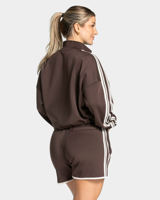 Club Cropped Zip Jacket ‘Espresso’