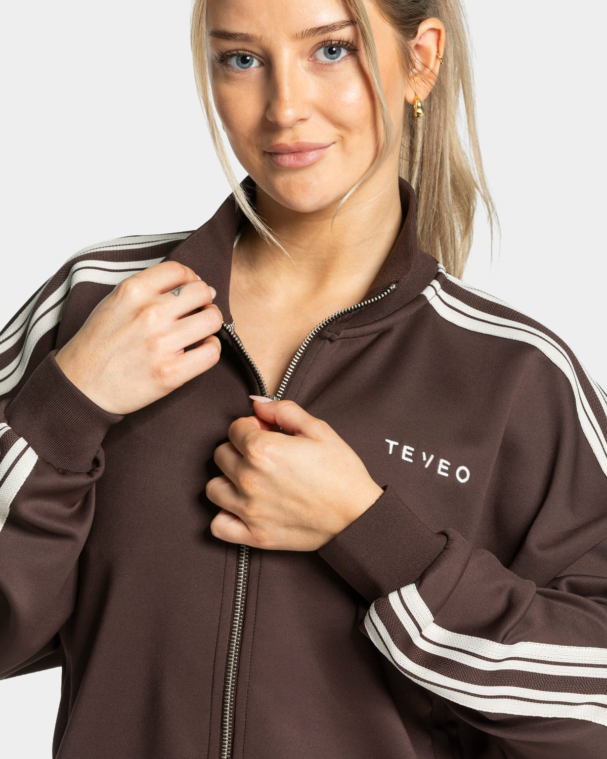 Club Cropped Zip Jacket ‘Espresso’