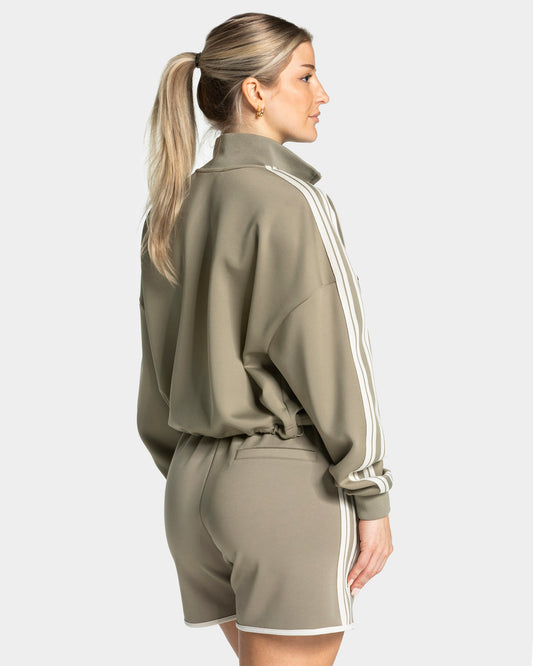 Club Cropped Zip Jacket ‘Khaki’