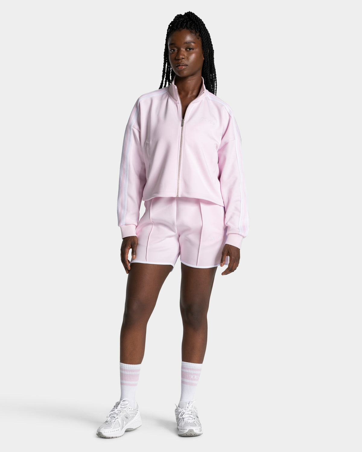 Club Cropped Zip Jacke "Blossom"