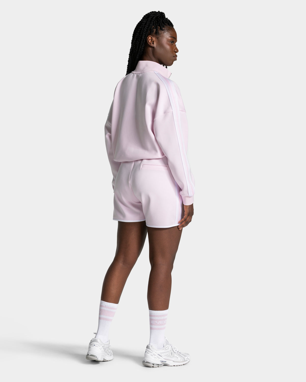 Club Cropped Zip Jacke "Blossom"