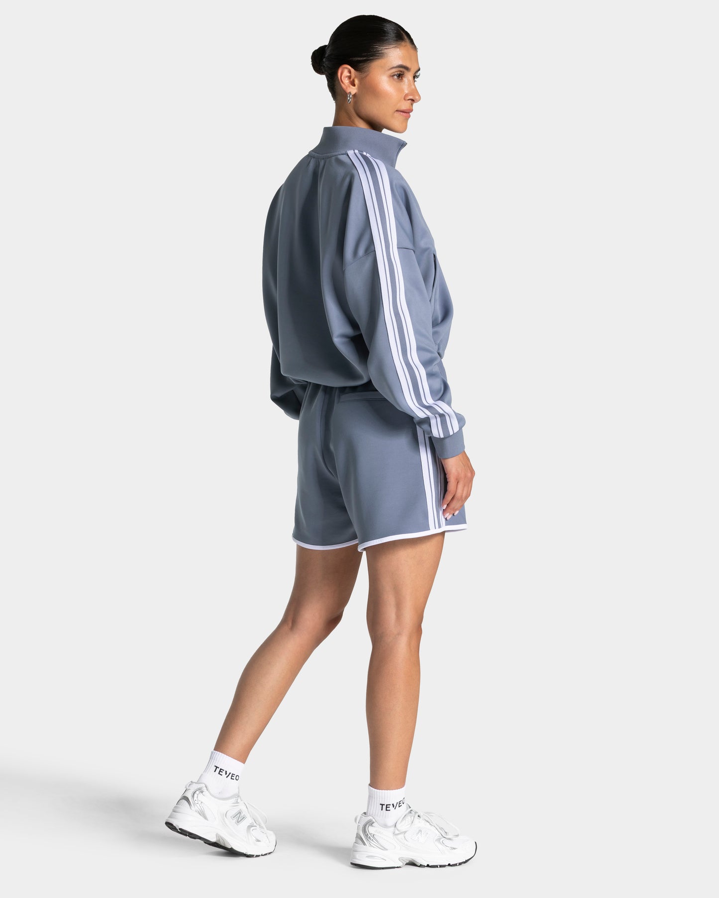 Club Cropped Zip Jacket ‘Steel Blue’