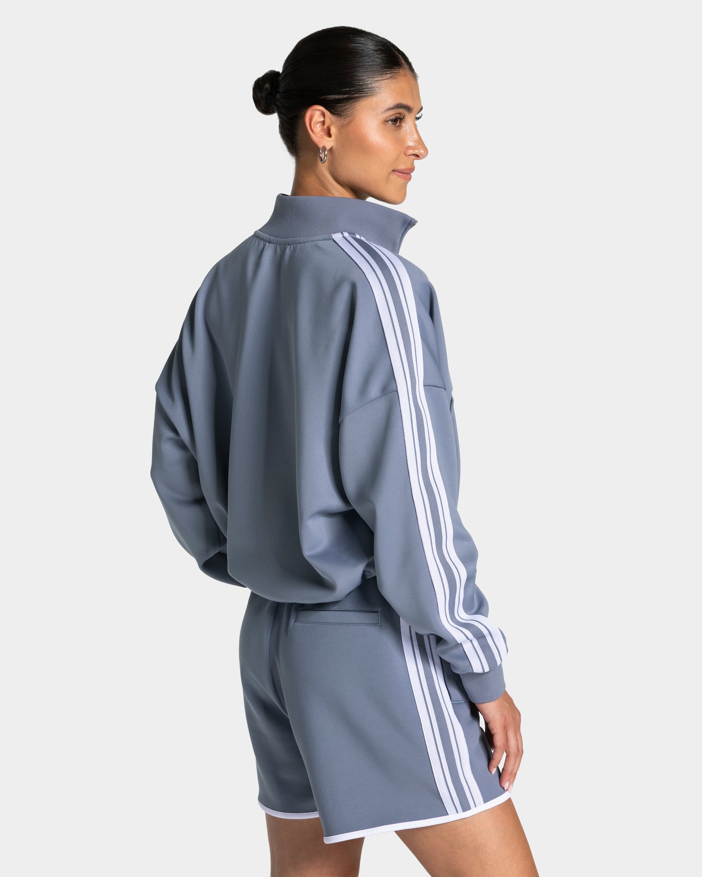 Club Cropped Zip Jacket ‘Steel Blue’