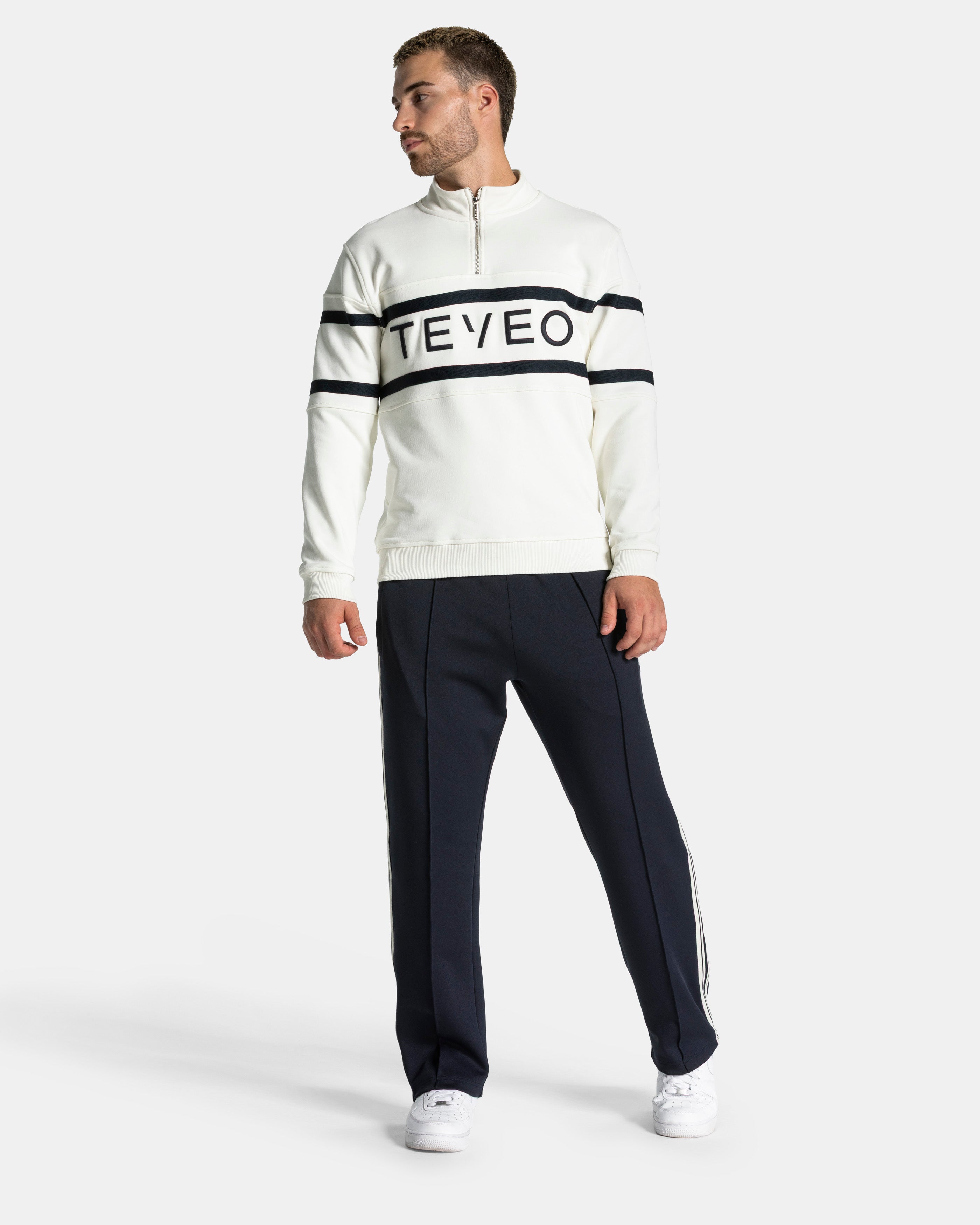 CLUBHAUS × TANGRAM HALF ZIP PISTE WHITE 56-Recess-1-4-Zip-_White_TWXXX