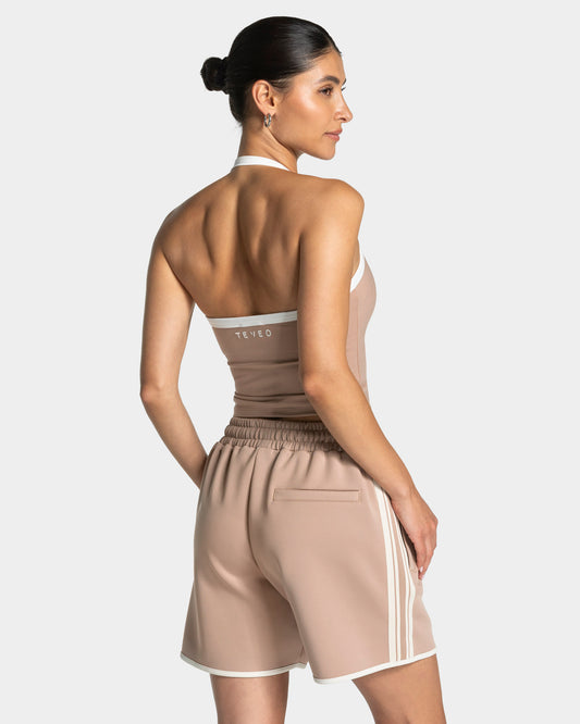 Club Halterneck Top ‘Beige’