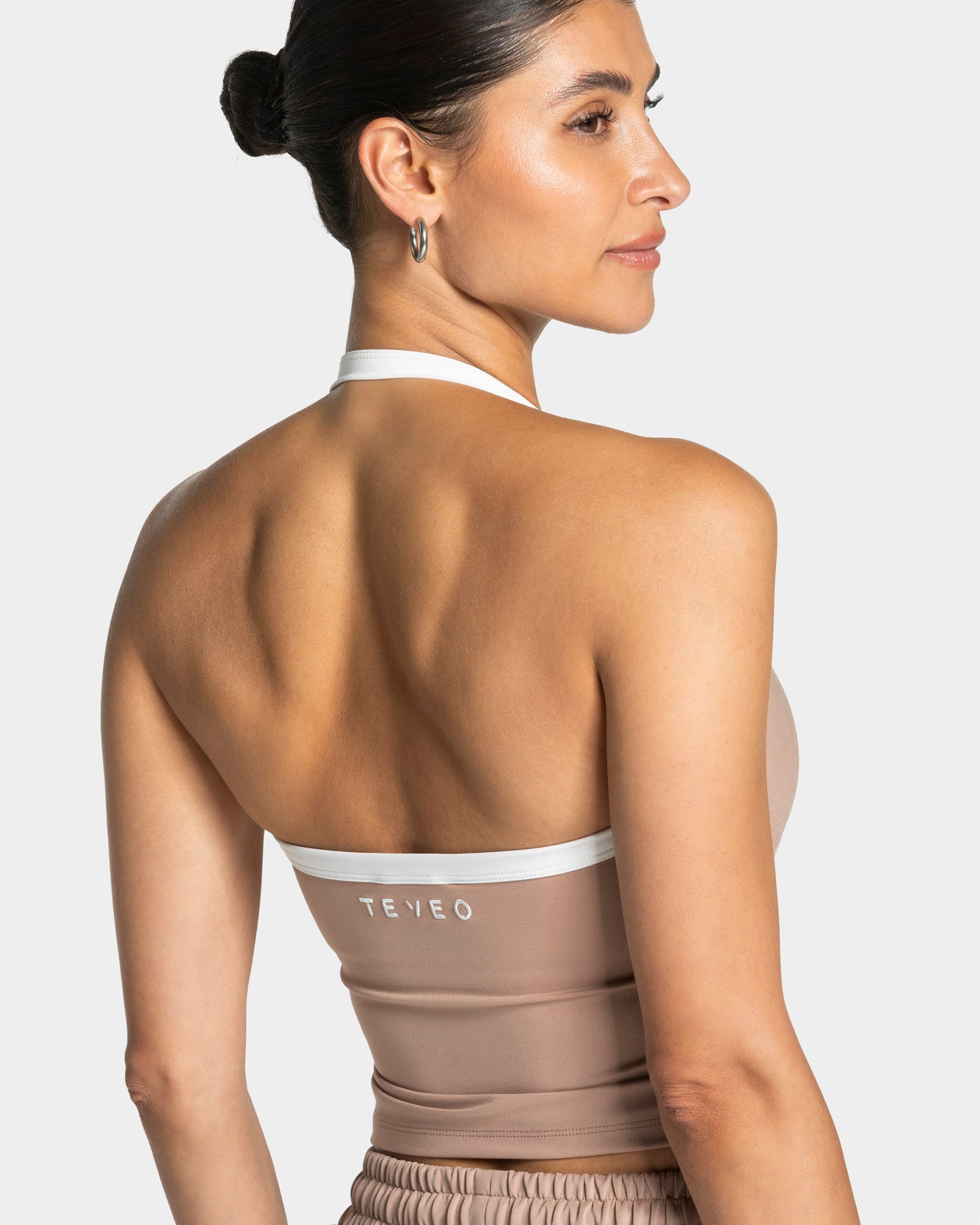 Club Halterneck Top ‘Beige’