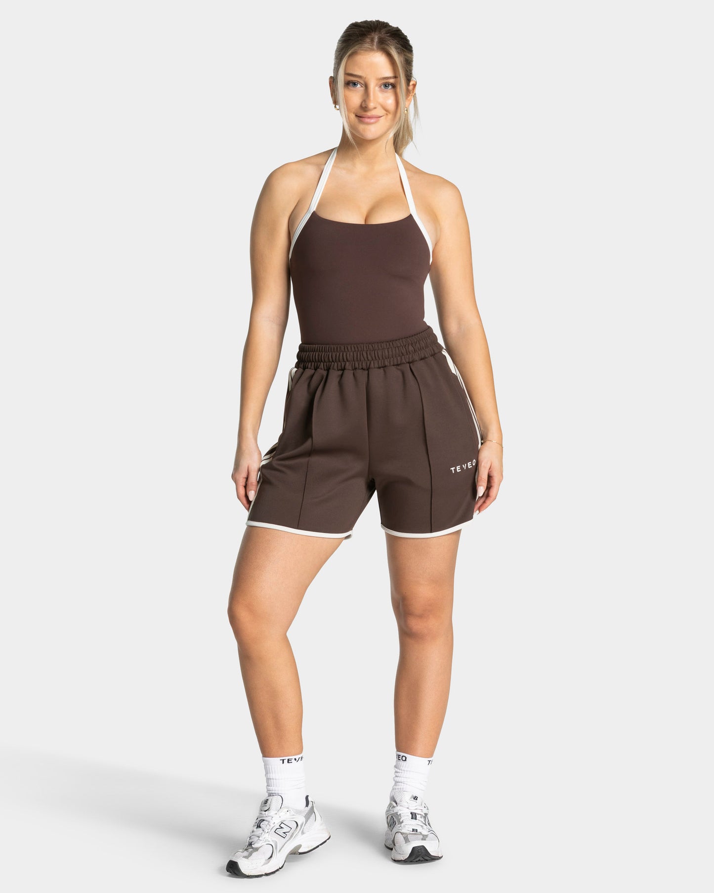 Club Halterneck Top ‘Espresso’