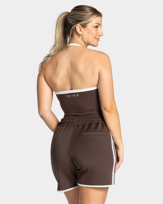 Club Halterneck Top ‘Espresso’