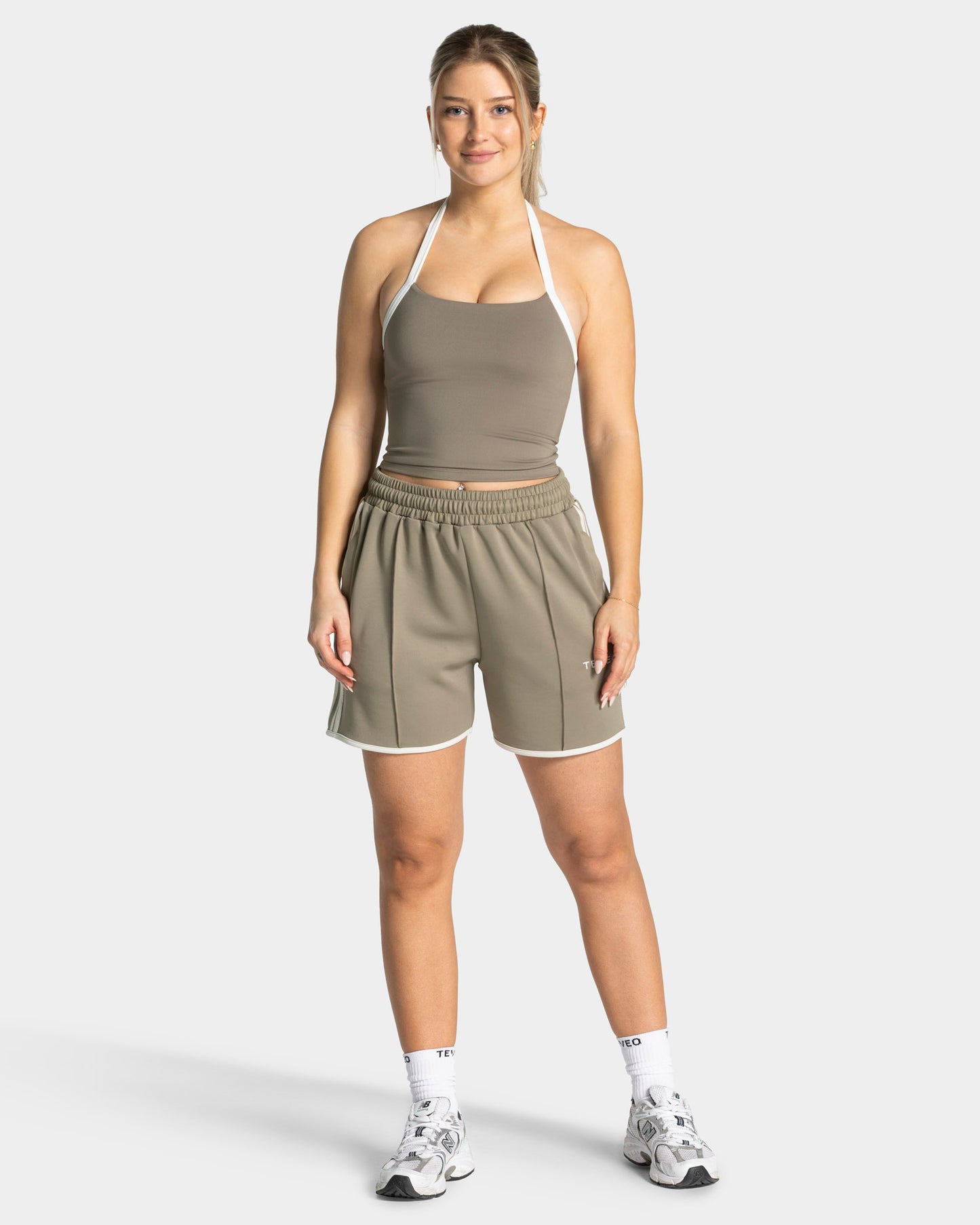 Club Halterneck Top ‘Khaki’