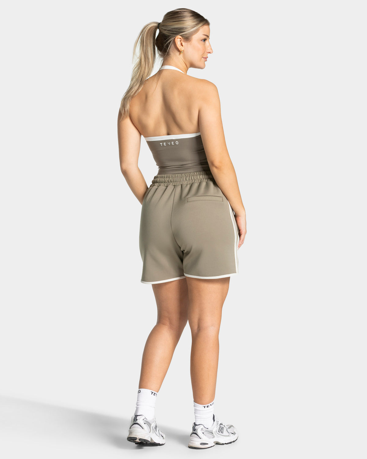 Club Halterneck Top ‘Khaki’