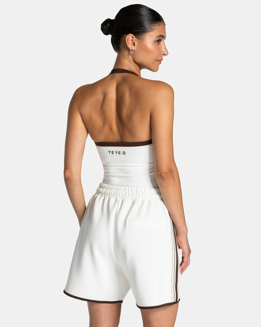 Club Halterneck Top ‘Off White’