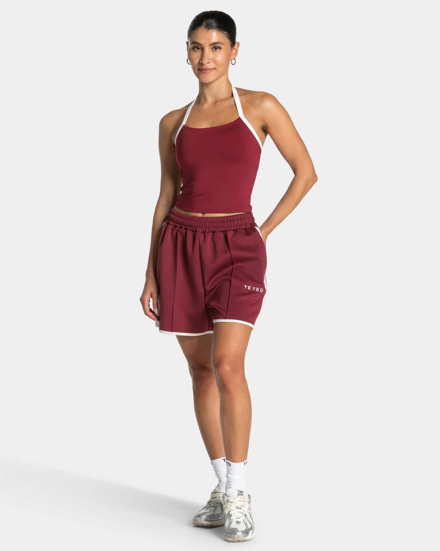 Club Halterneck Top ‘Burgundy’