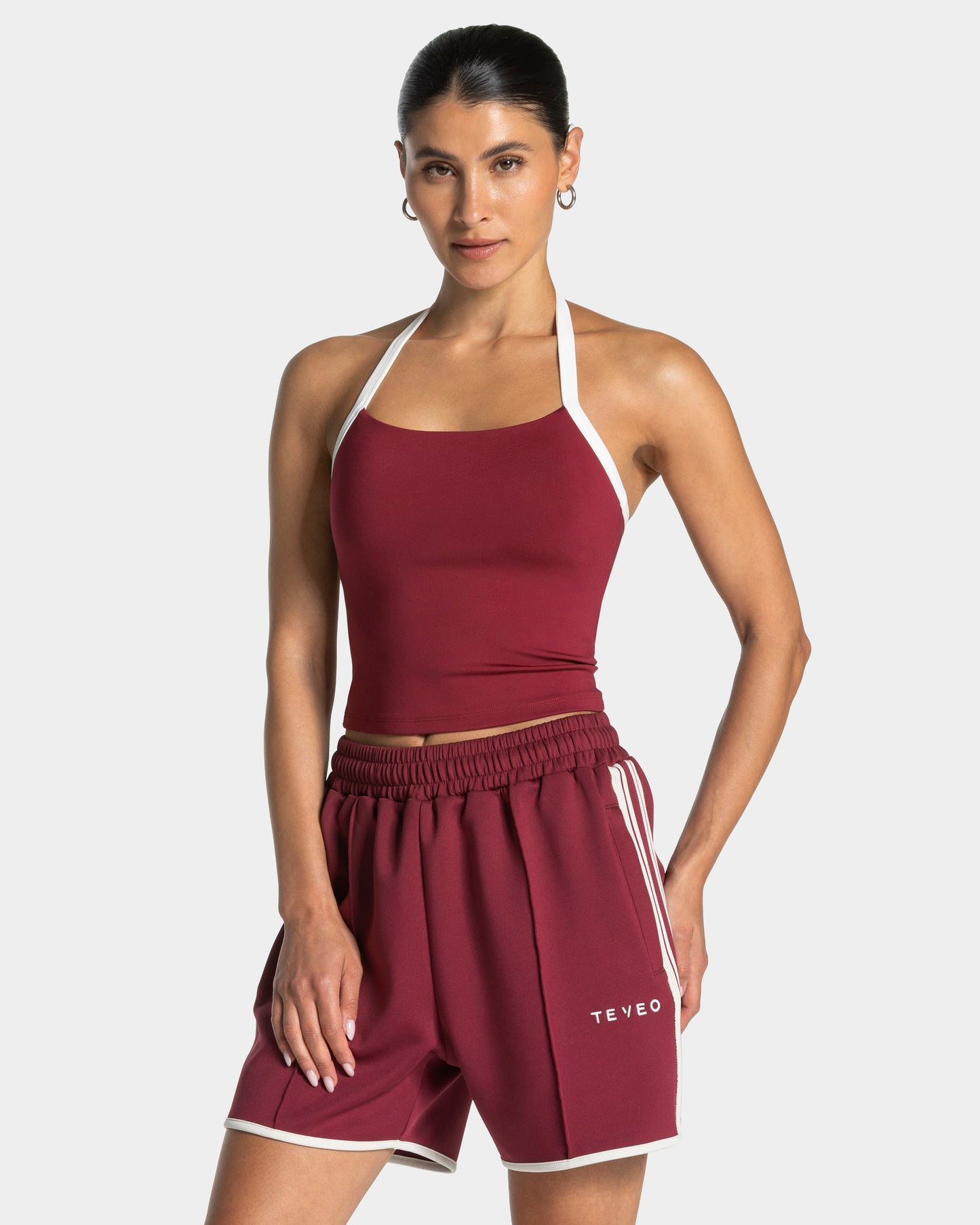 Club Halterneck Top ‘Burgundy’