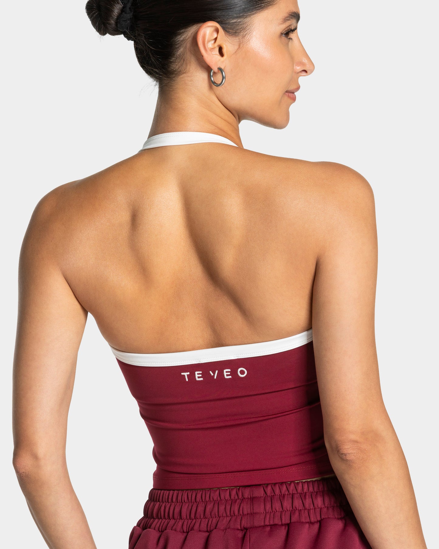 Club Halterneck Top ‘Burgundy’