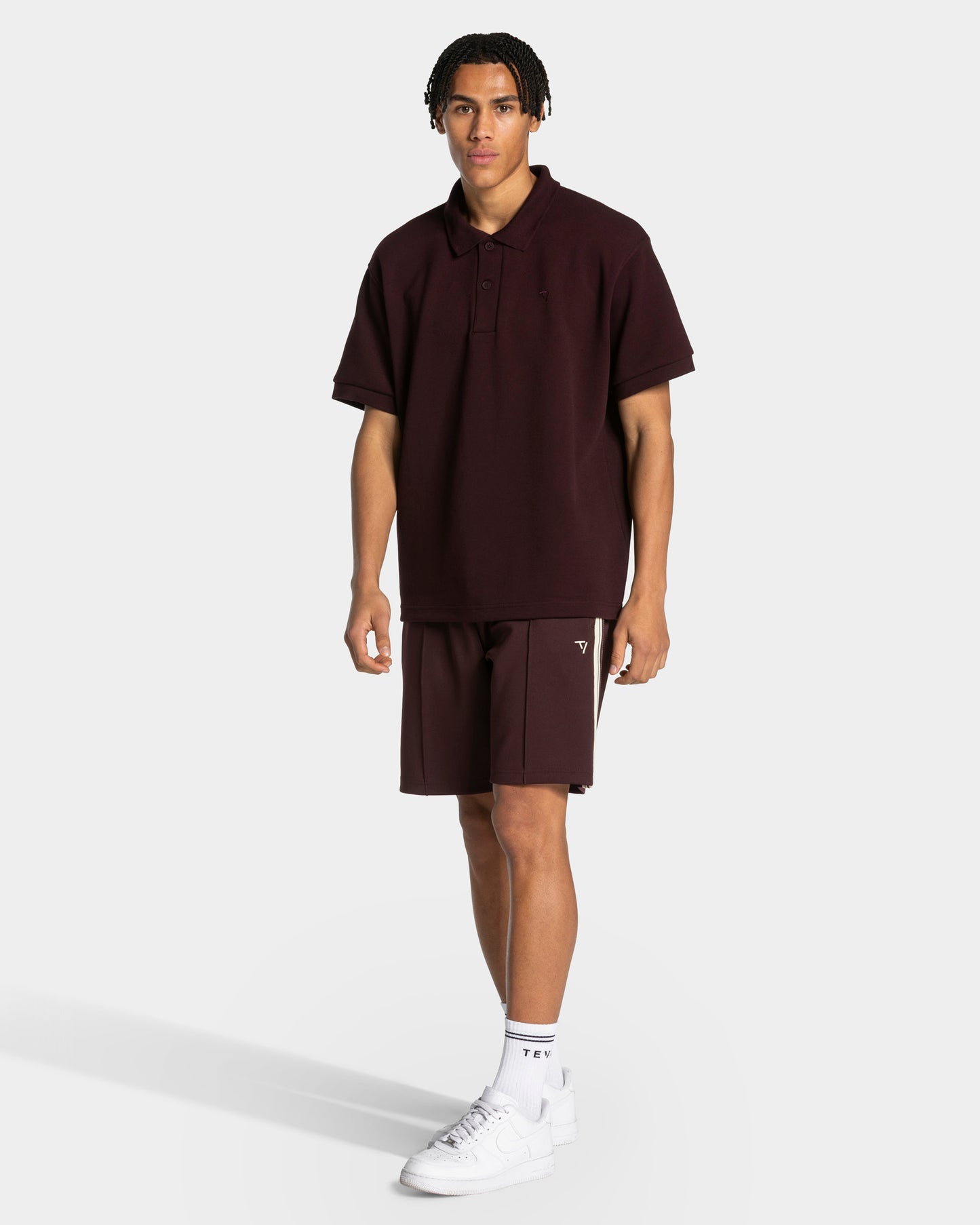 Polo oversize Club « Merlot »
