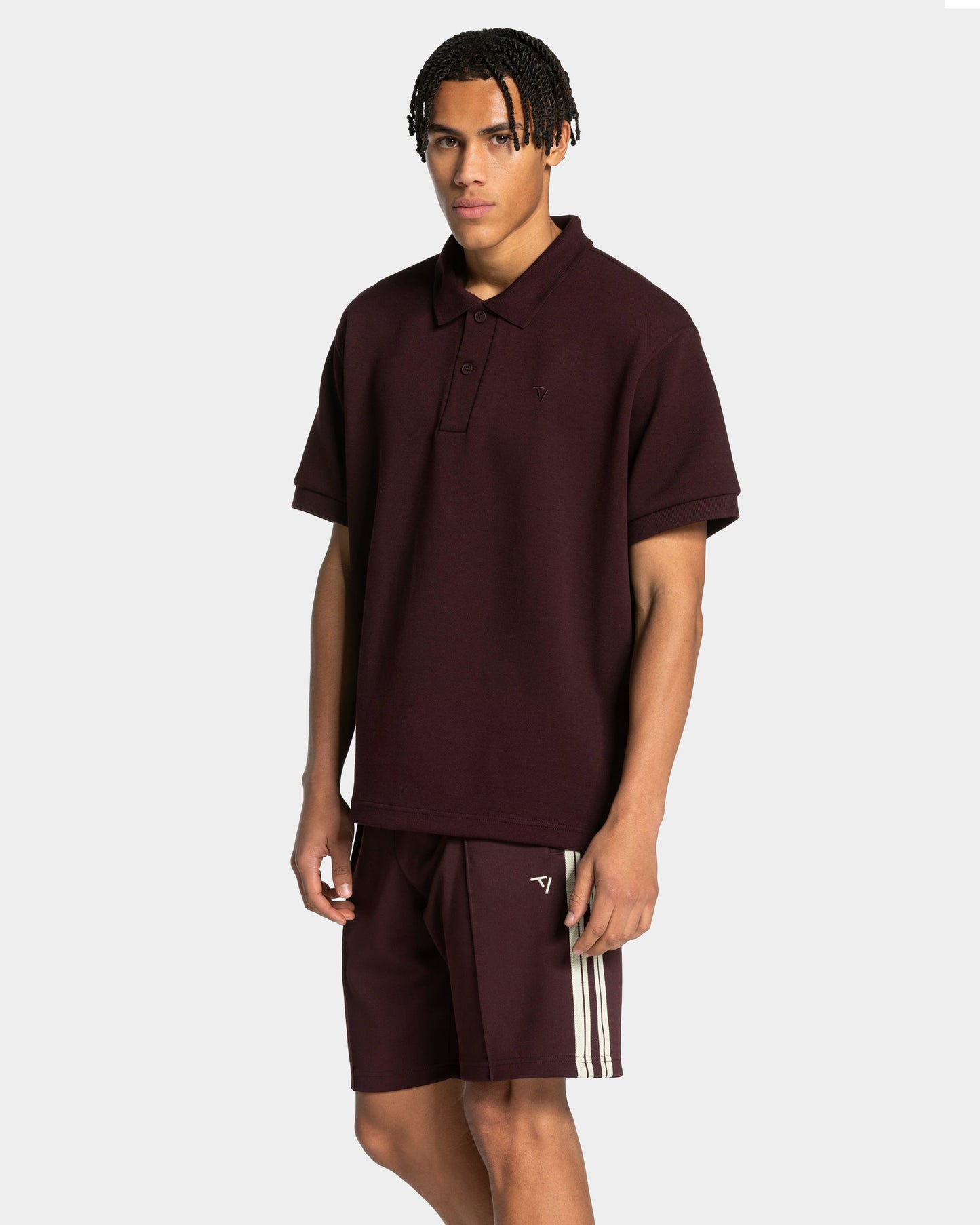 Polo oversize Club « Merlot »