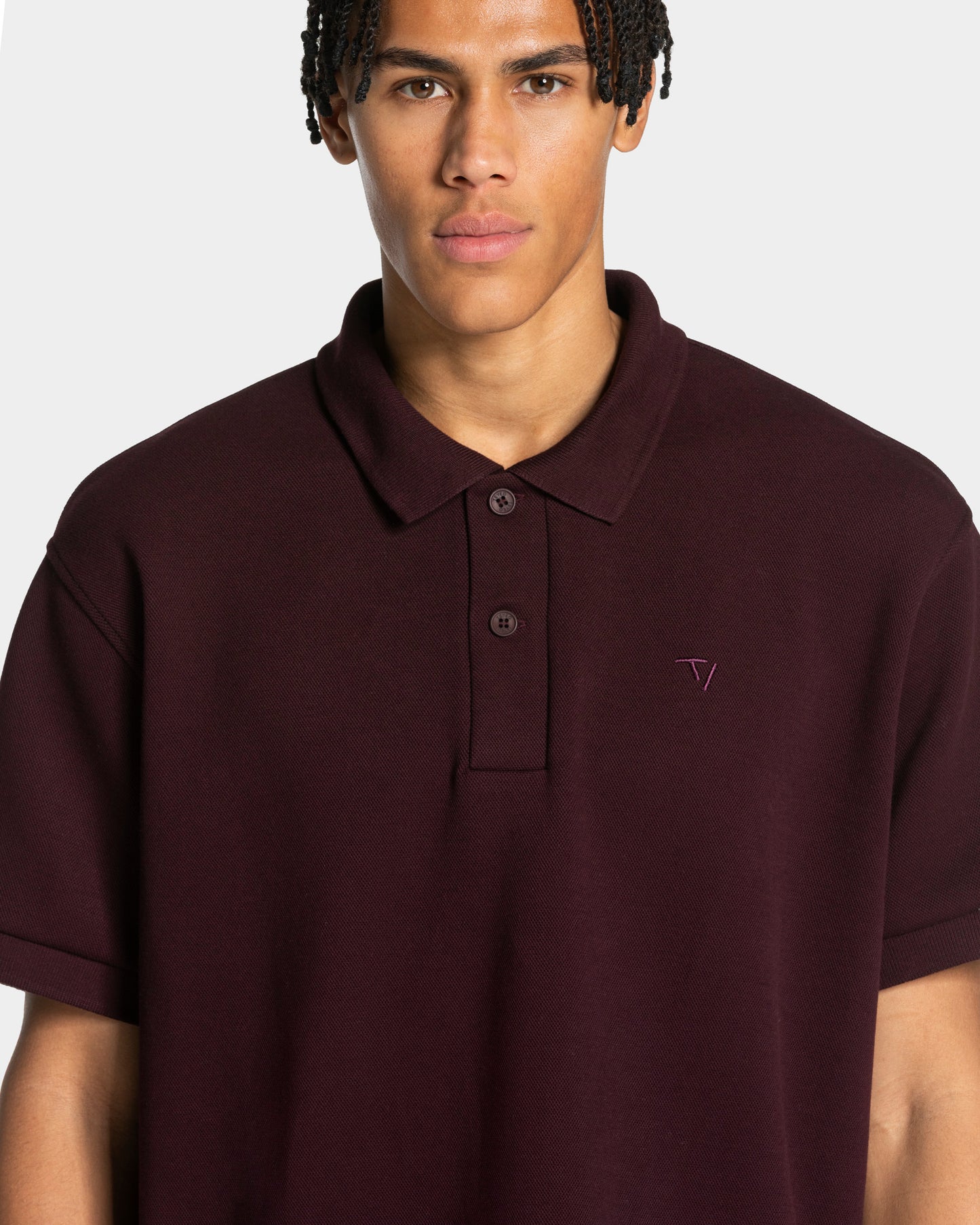 Polo oversize Club «merlot»