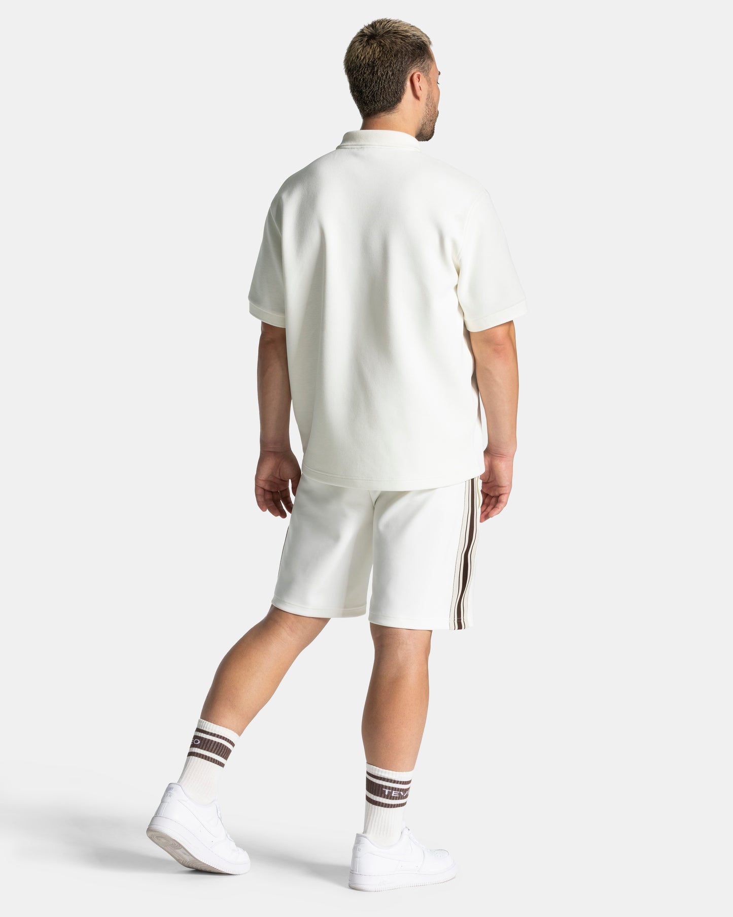 Polo oversize Club «blanco roto»