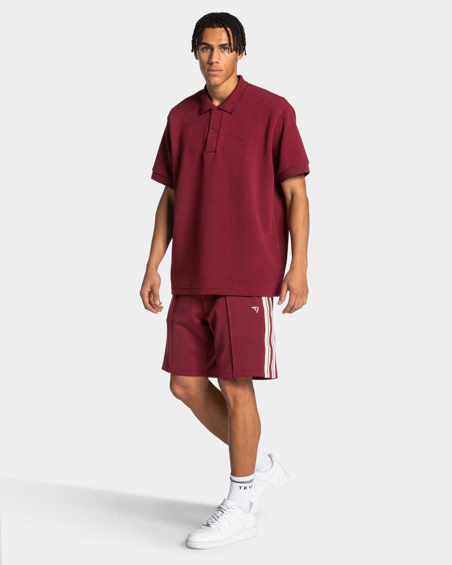 Club Oversized Polo ‘Burgundy’