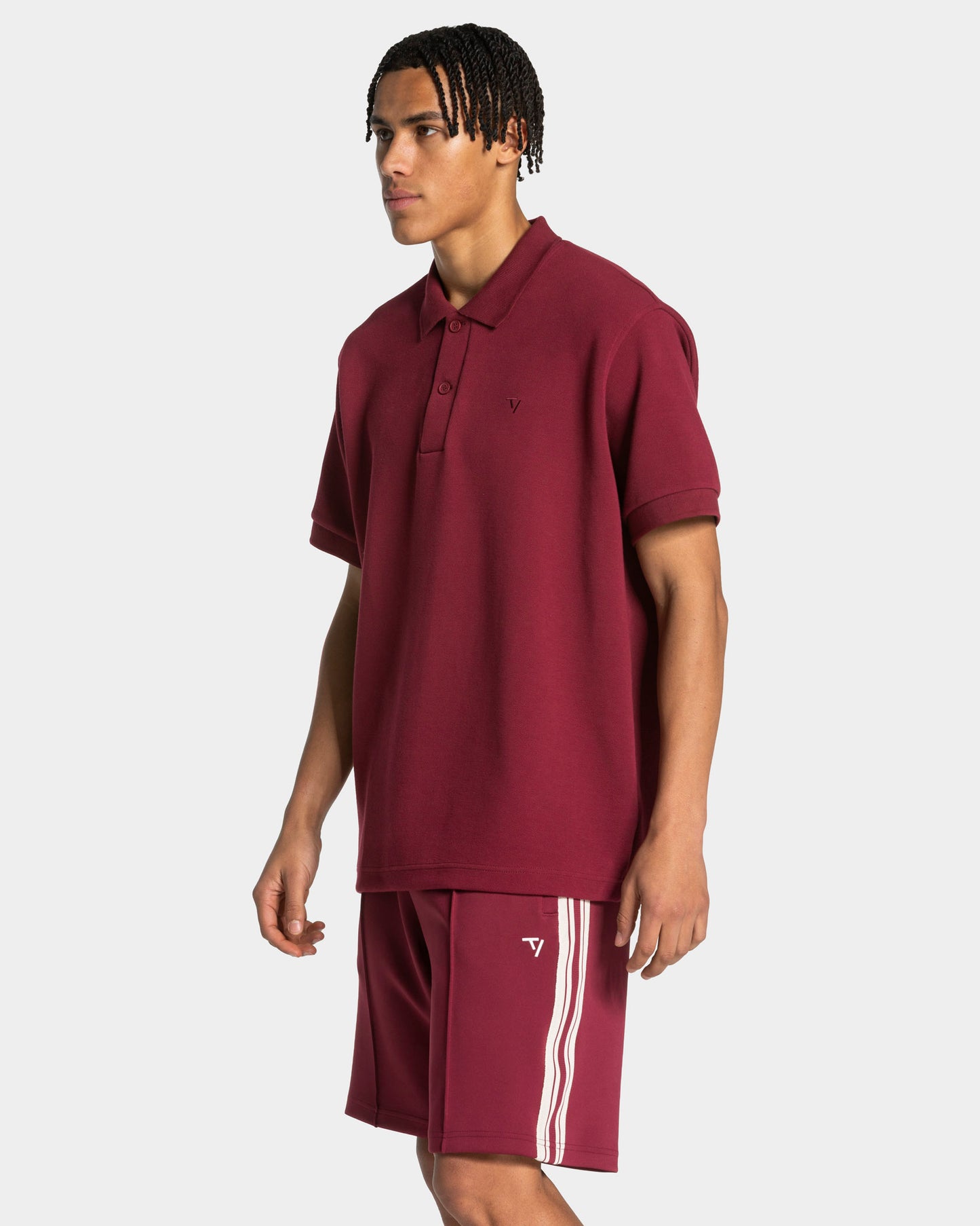 Club Oversized Polo ‘Burgundy’