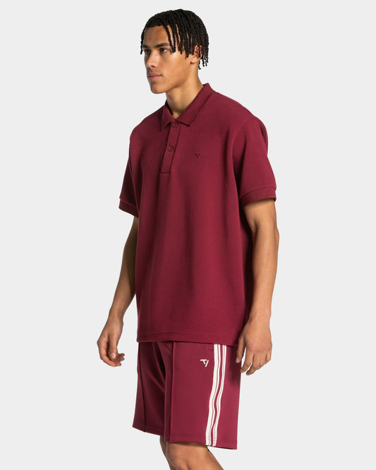 Club Oversized Polo ‘Burgundy’