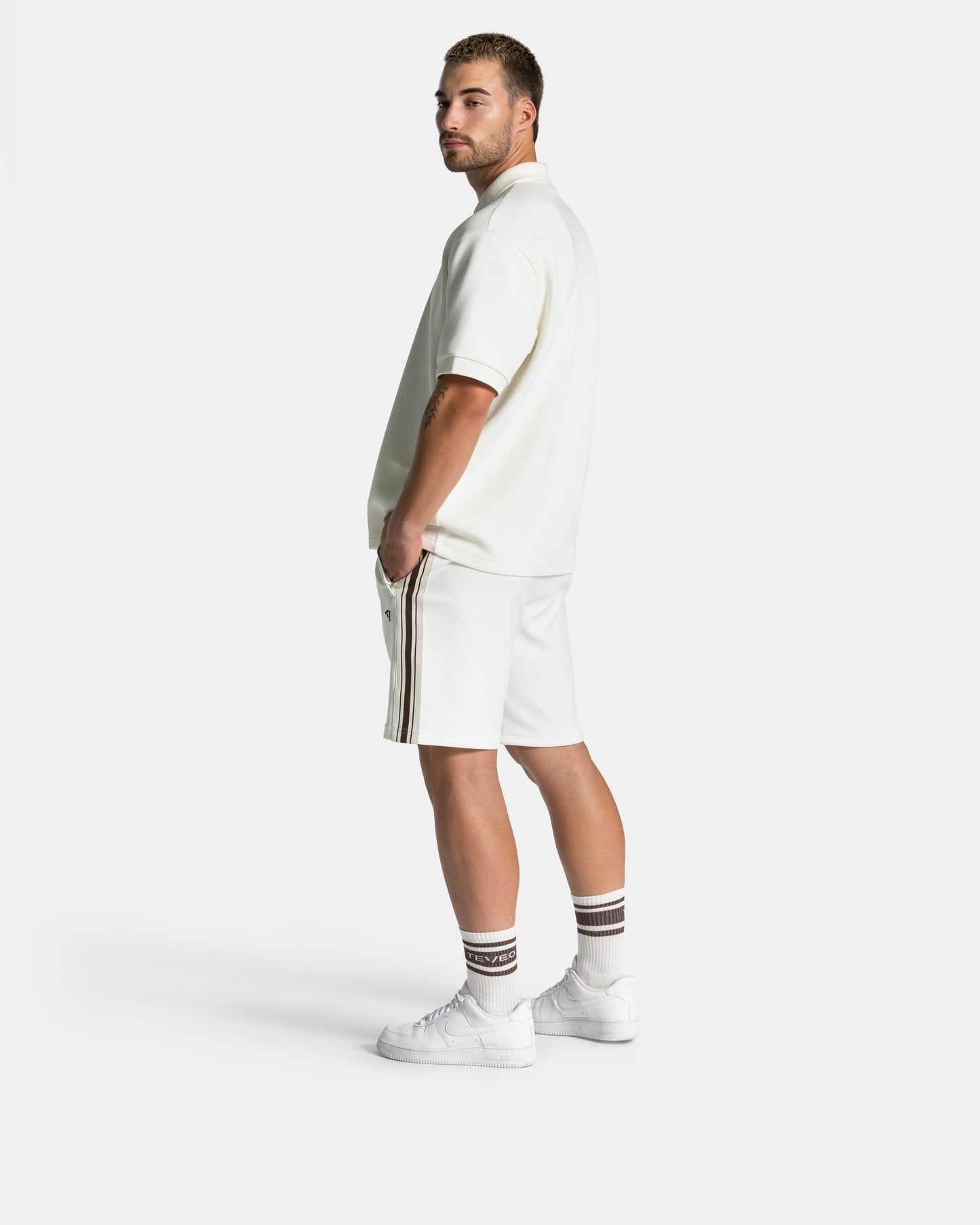 Club Socks (2-pack) ‘Off White – Espresso’
