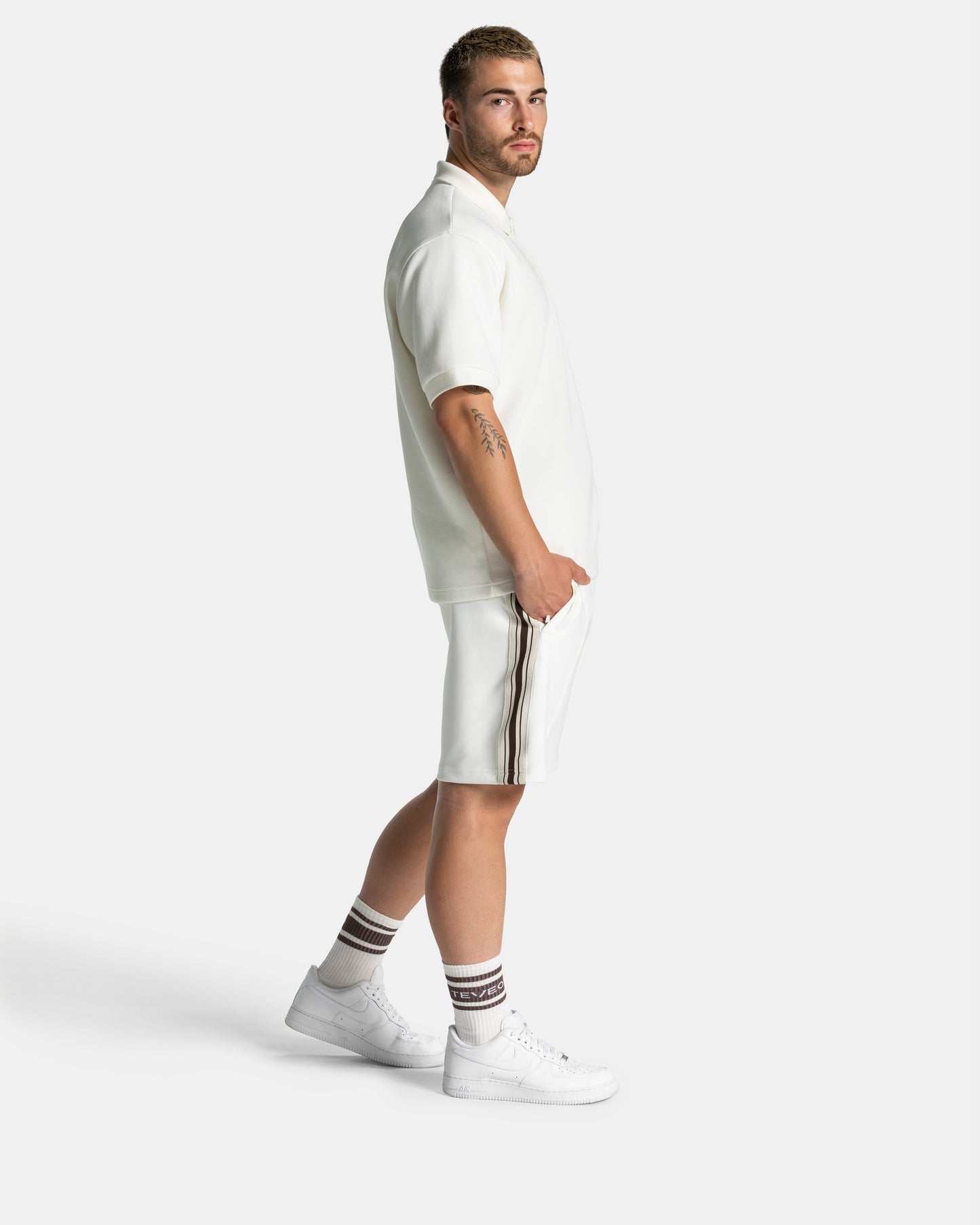 Club Socks (2-pack) ‘Off White – Espresso’