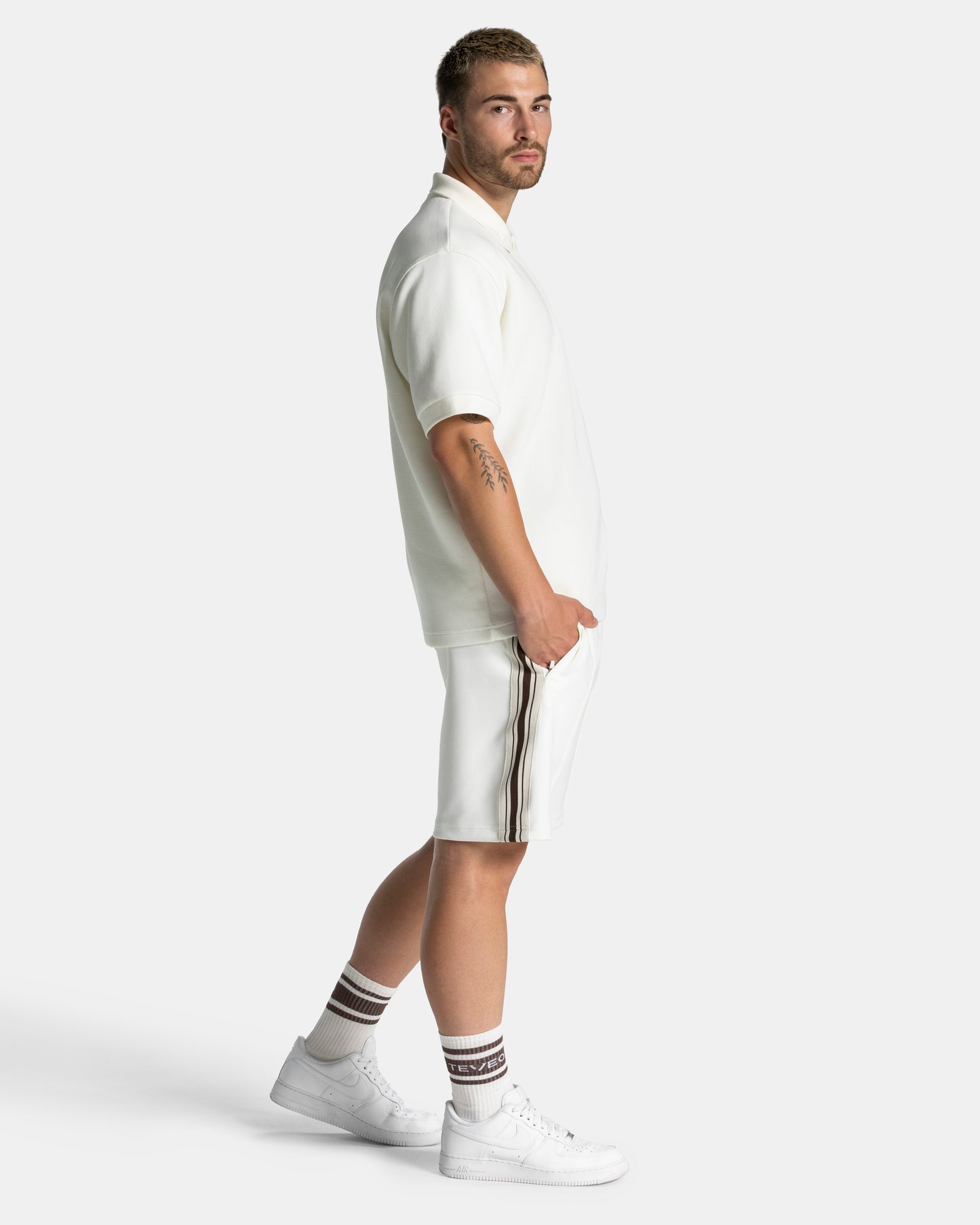 Club Socks (2-pack) ‘Off White – Espresso’