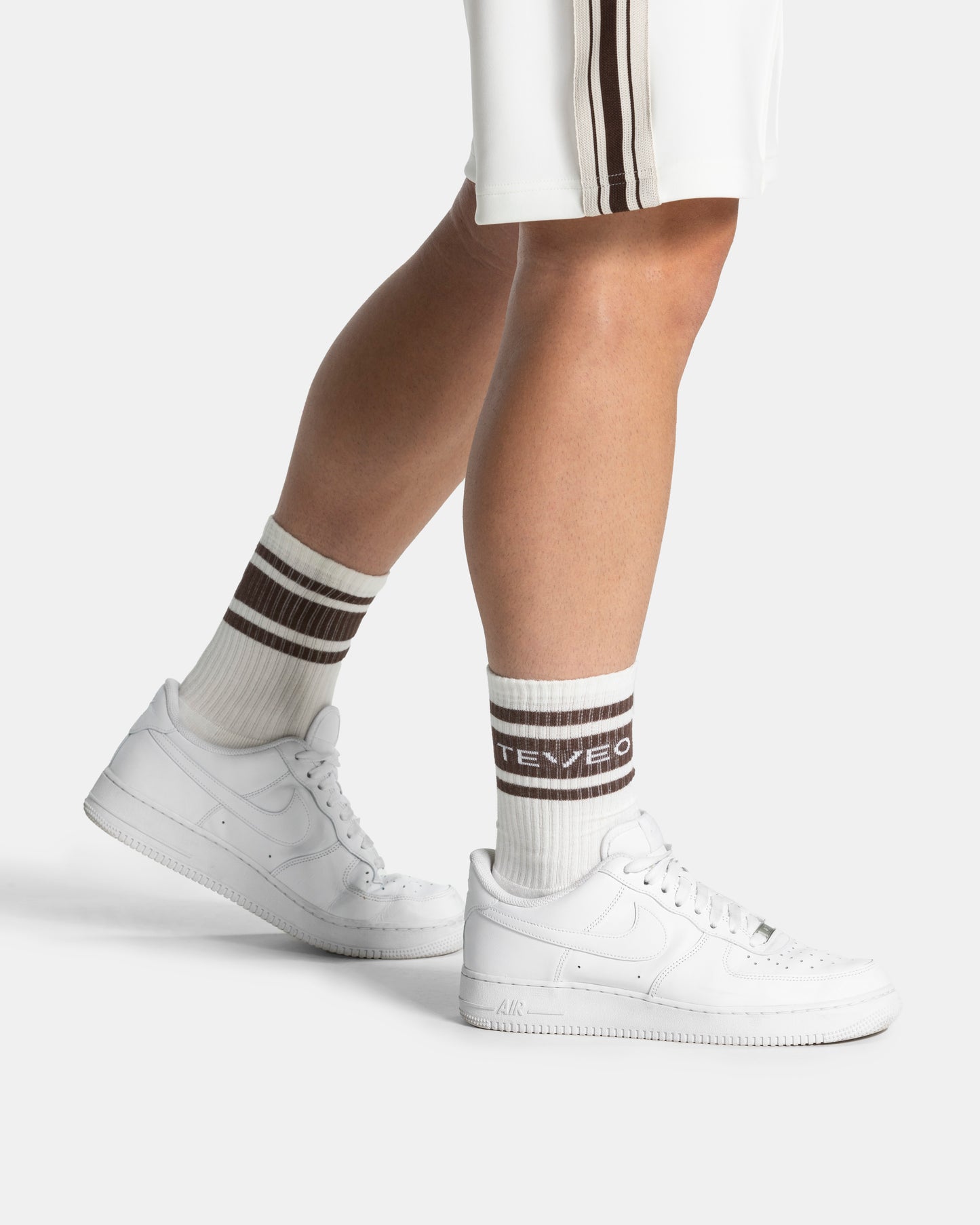 Club Socks (2-pack) ‘Off White – Espresso’