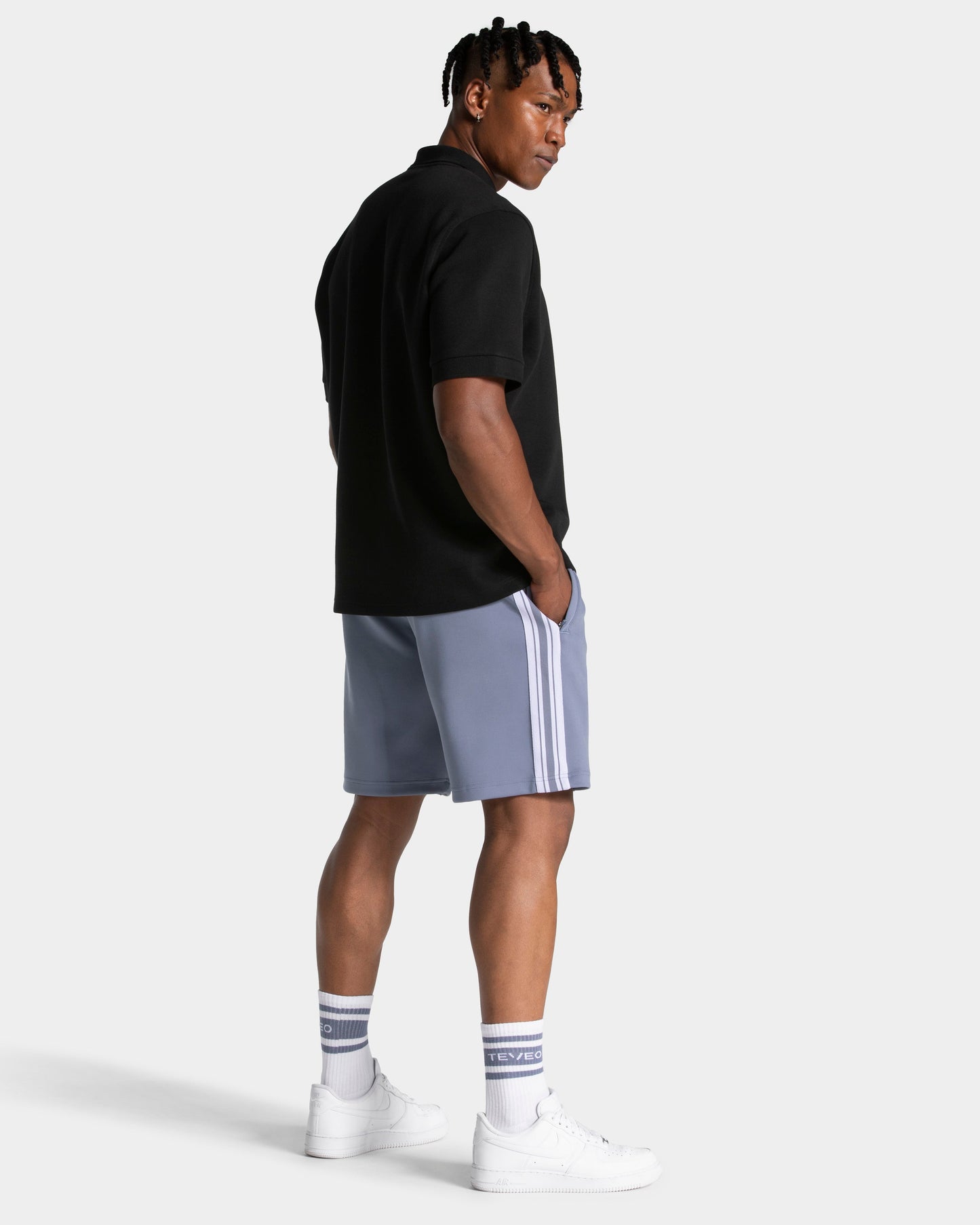 Club Socks (2-Pack) ‘White – Steel Blue’